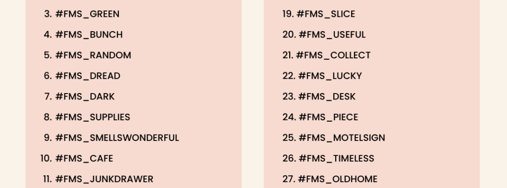 March 2023 Hashtags